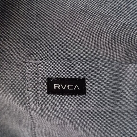 RVCA Men's Long Sleeve Button Down Slim Fit Oxford Woven Shirt size M - Picture 4 of 6